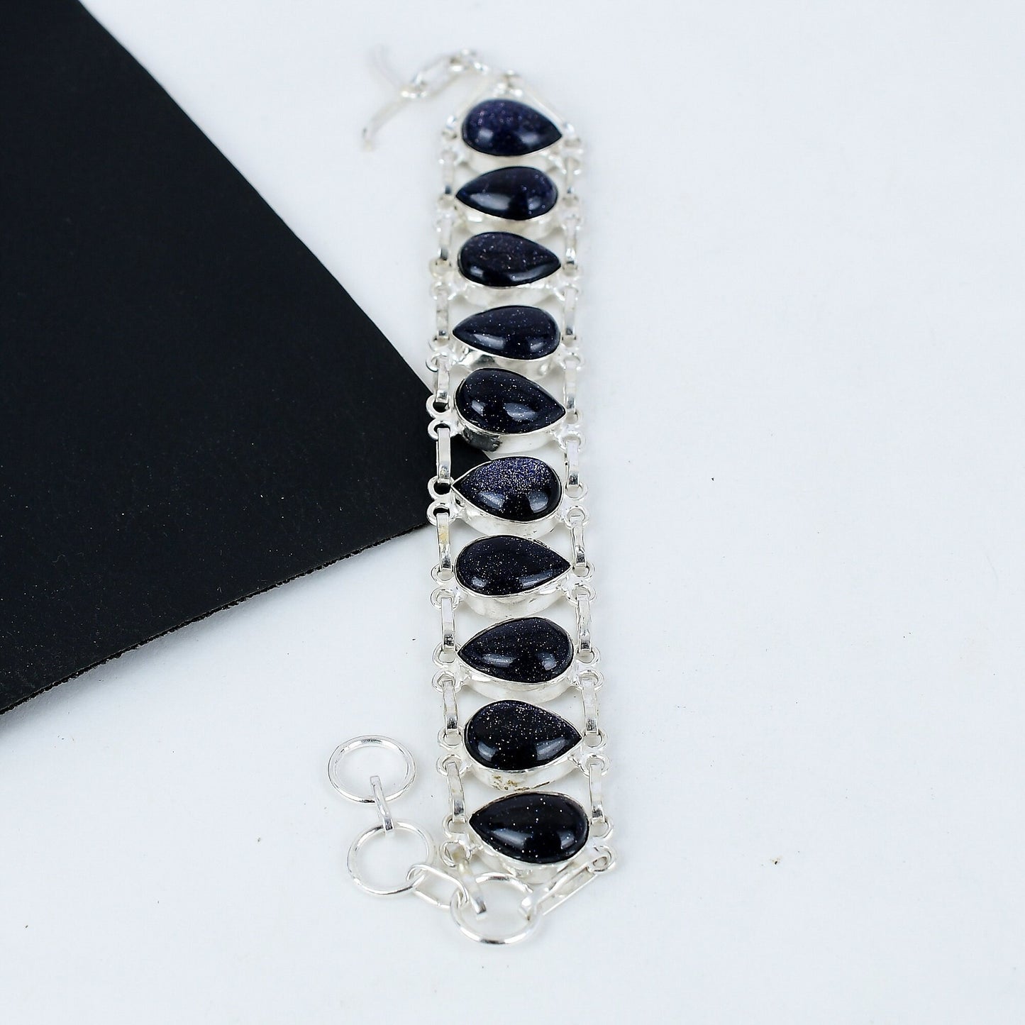 Blue Sunstone Gemstone Bracelet