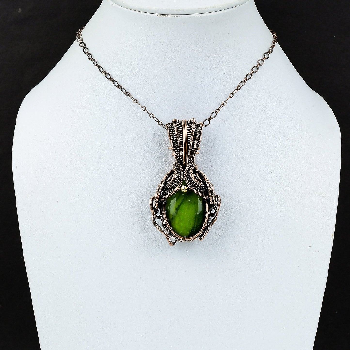 Green Labradorite Gemstone Pendant