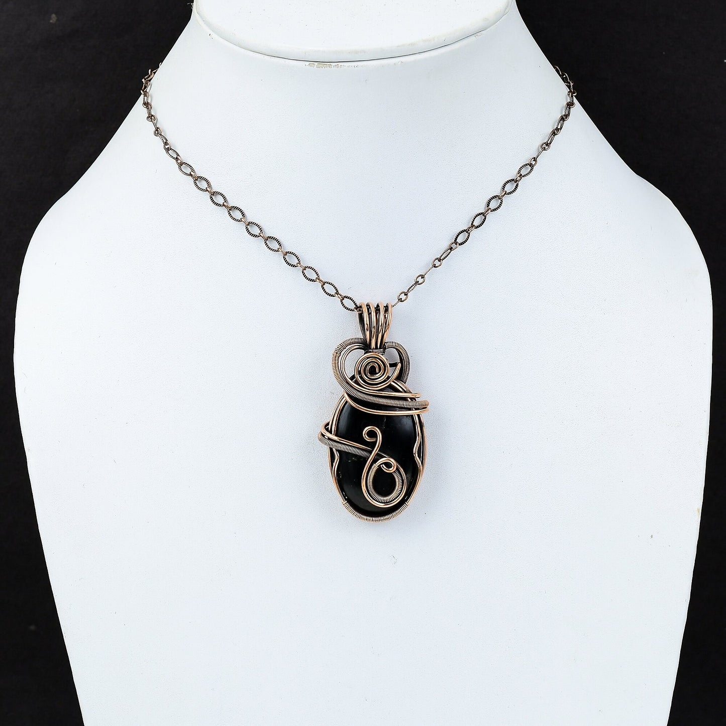 Black Shungite Gemstone Pendant