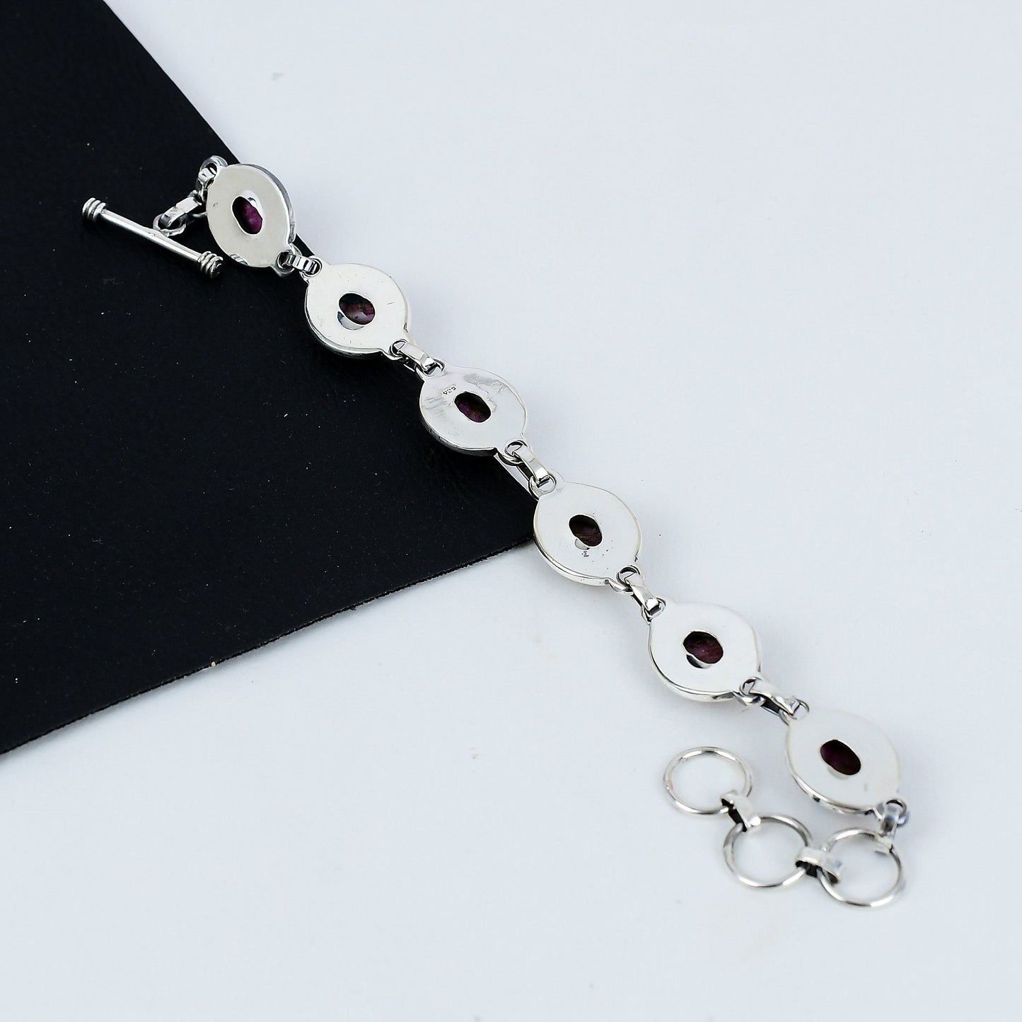 Turquoise Gemstone Silver Bracelet