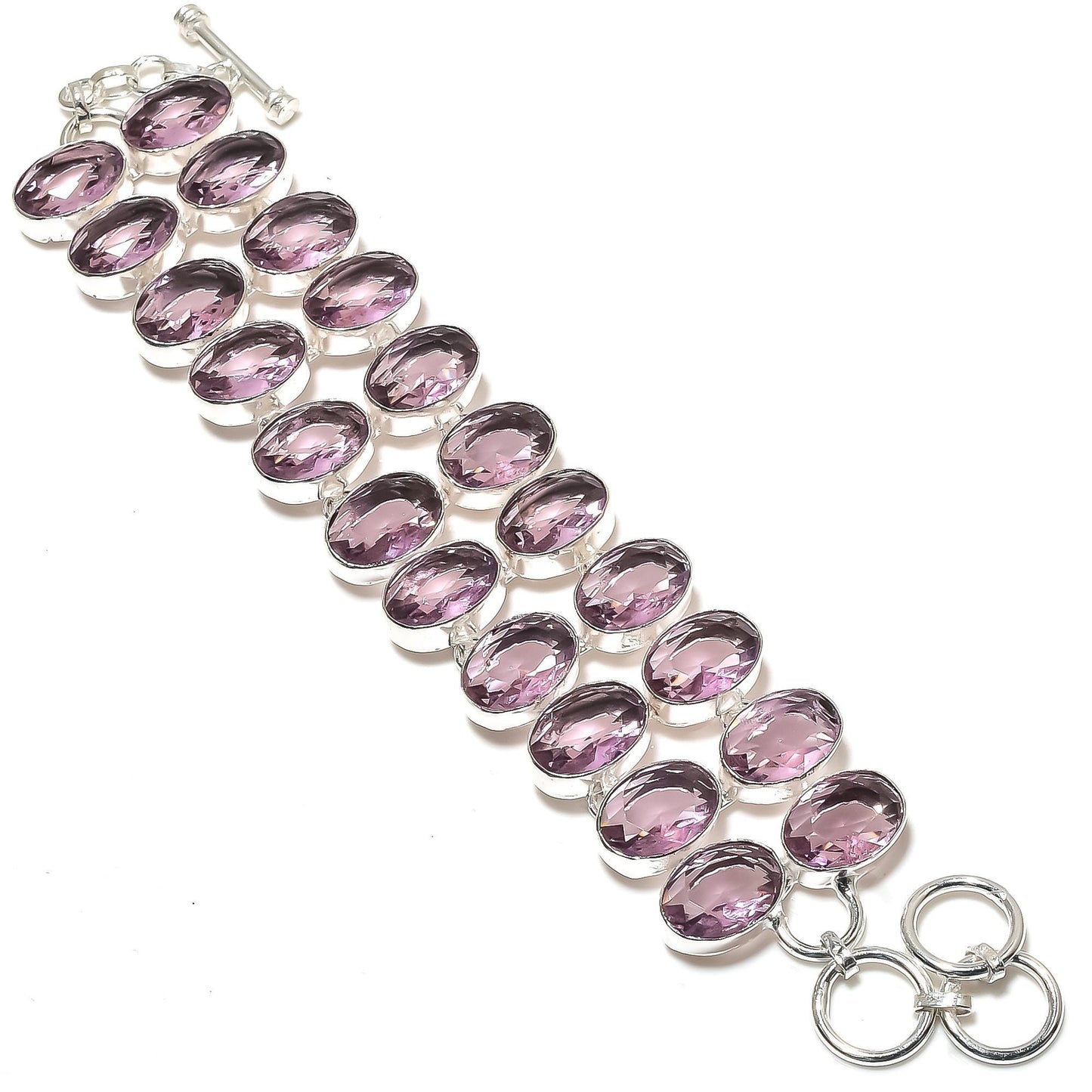 Pink Kunzite Gemstone Bracelet
