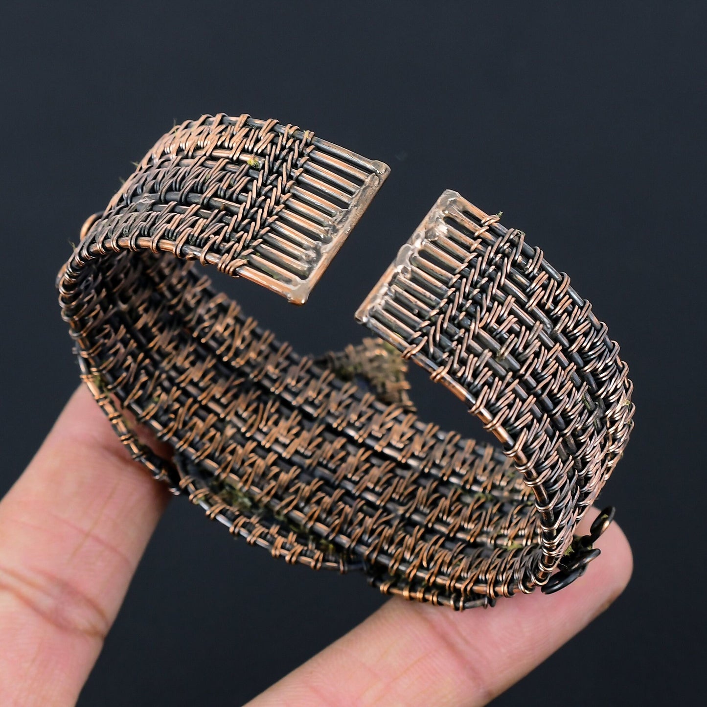 Blue Lapis Lazuli Gemstone Cuff Bracelet