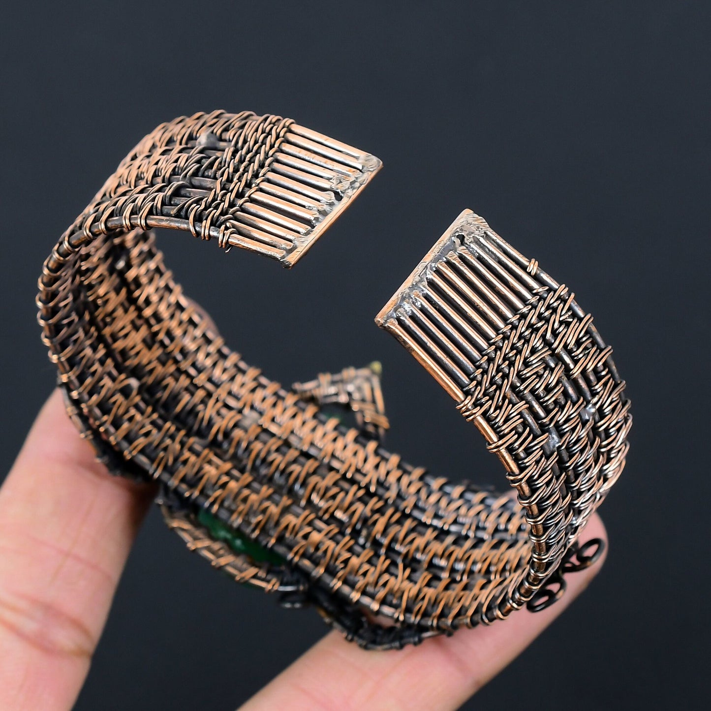 Green Emerald Gemstone Bangle