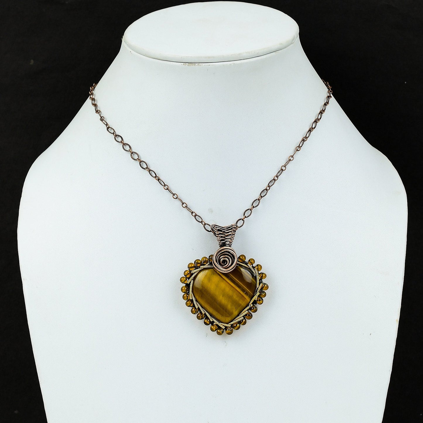 Golden Brown Tiger Eye Gemstone Pendant