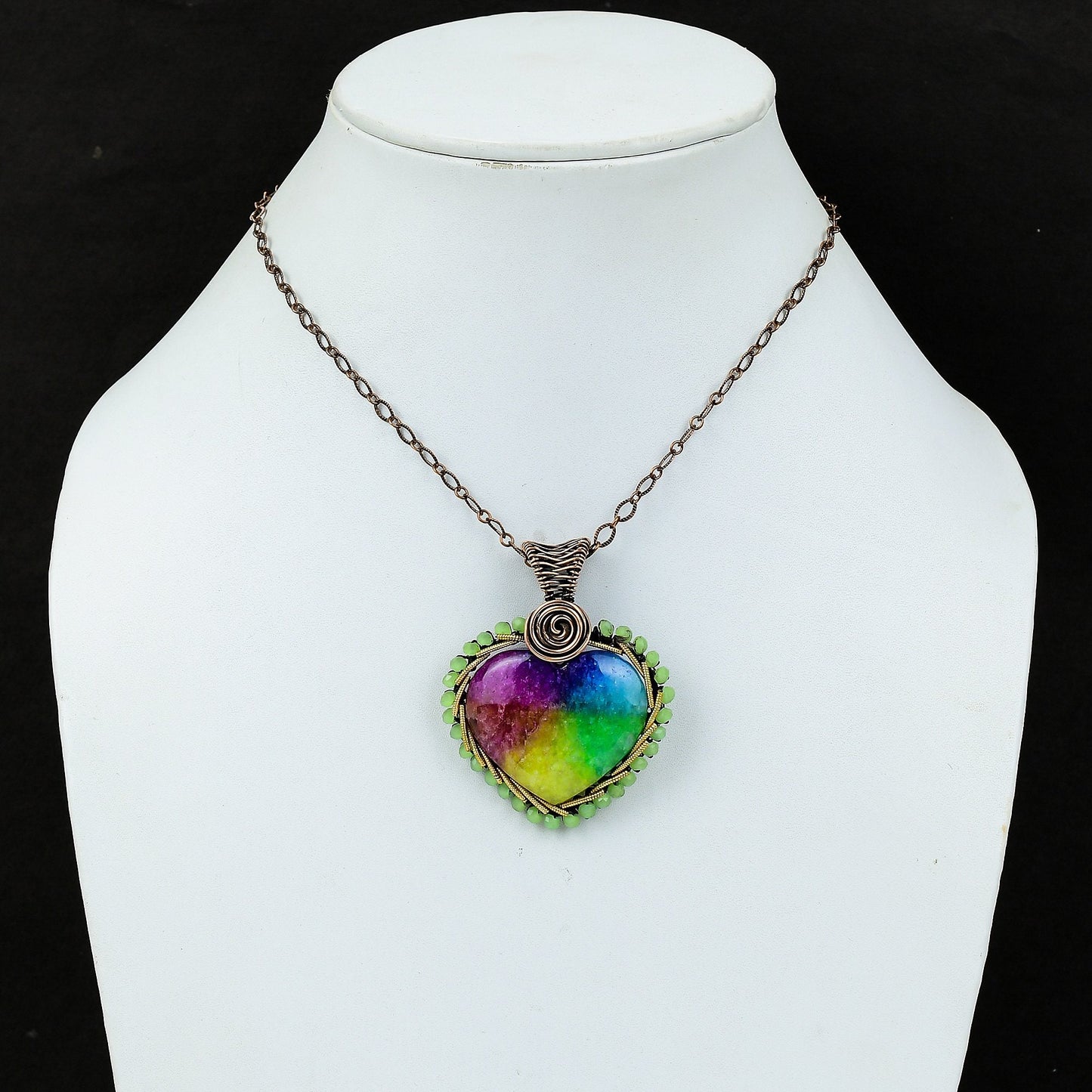Rainbow Solar Quartz Gemstone Pendant