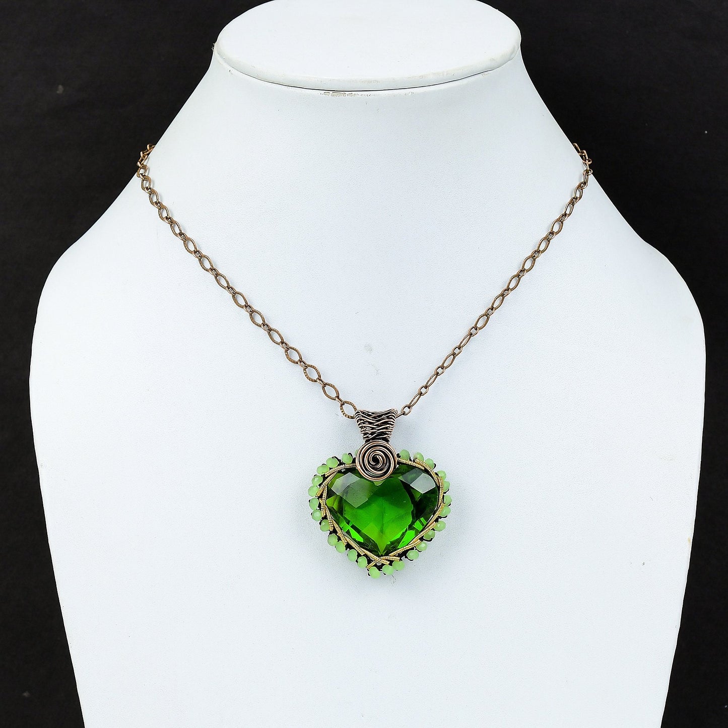 Green Peridot Gemstone Pendant