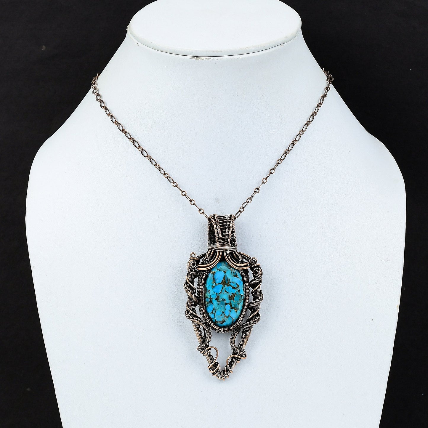 Blue Turquoise Gemstone Pendant