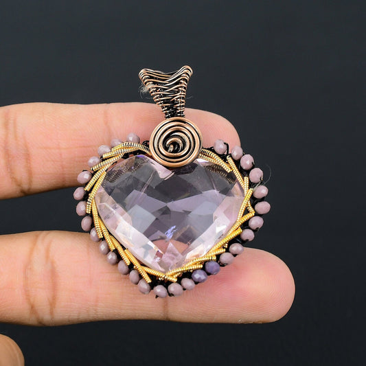 Pink Kunzite Gemstone Pendant