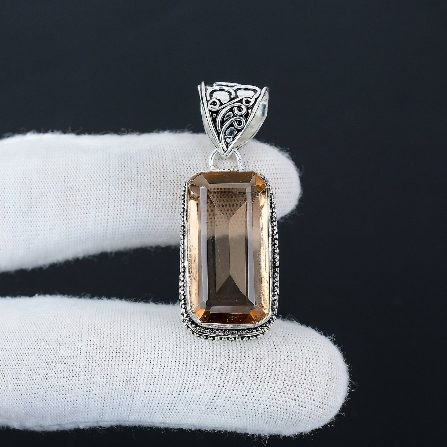 Pink Morganite Gemstone Pendant