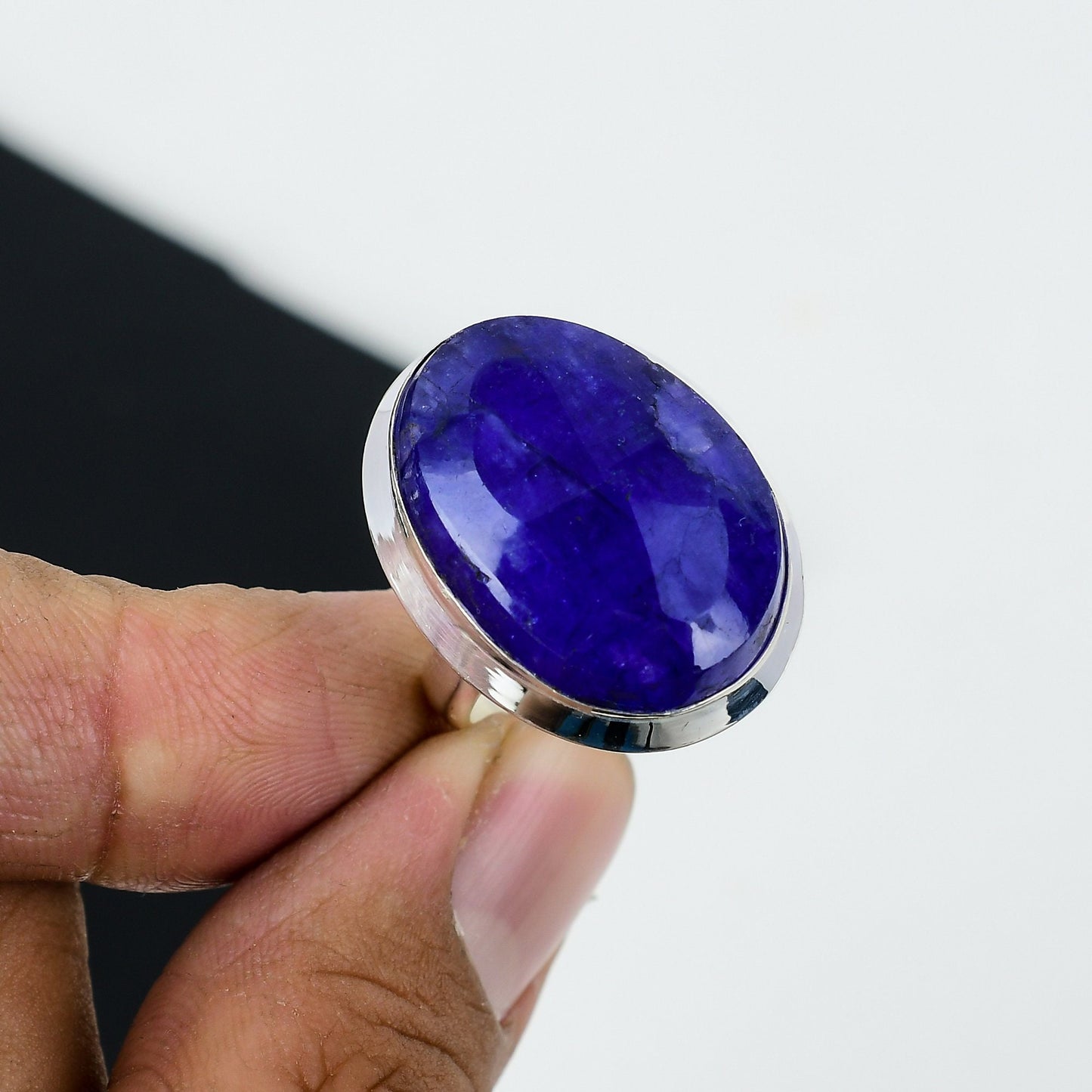 Blue Sapphire Gemstone Ring