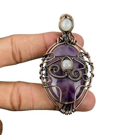 Purple Amethyst Gemstone Pendant