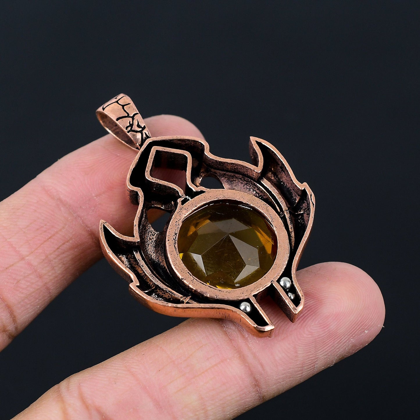 Yellow Citrine Gemstone Pendant