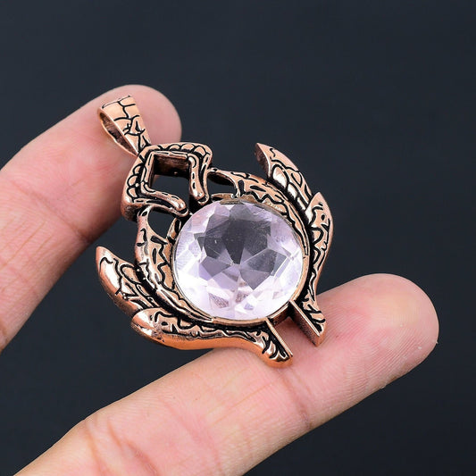 Pink Kunzite Gemstone Pendant