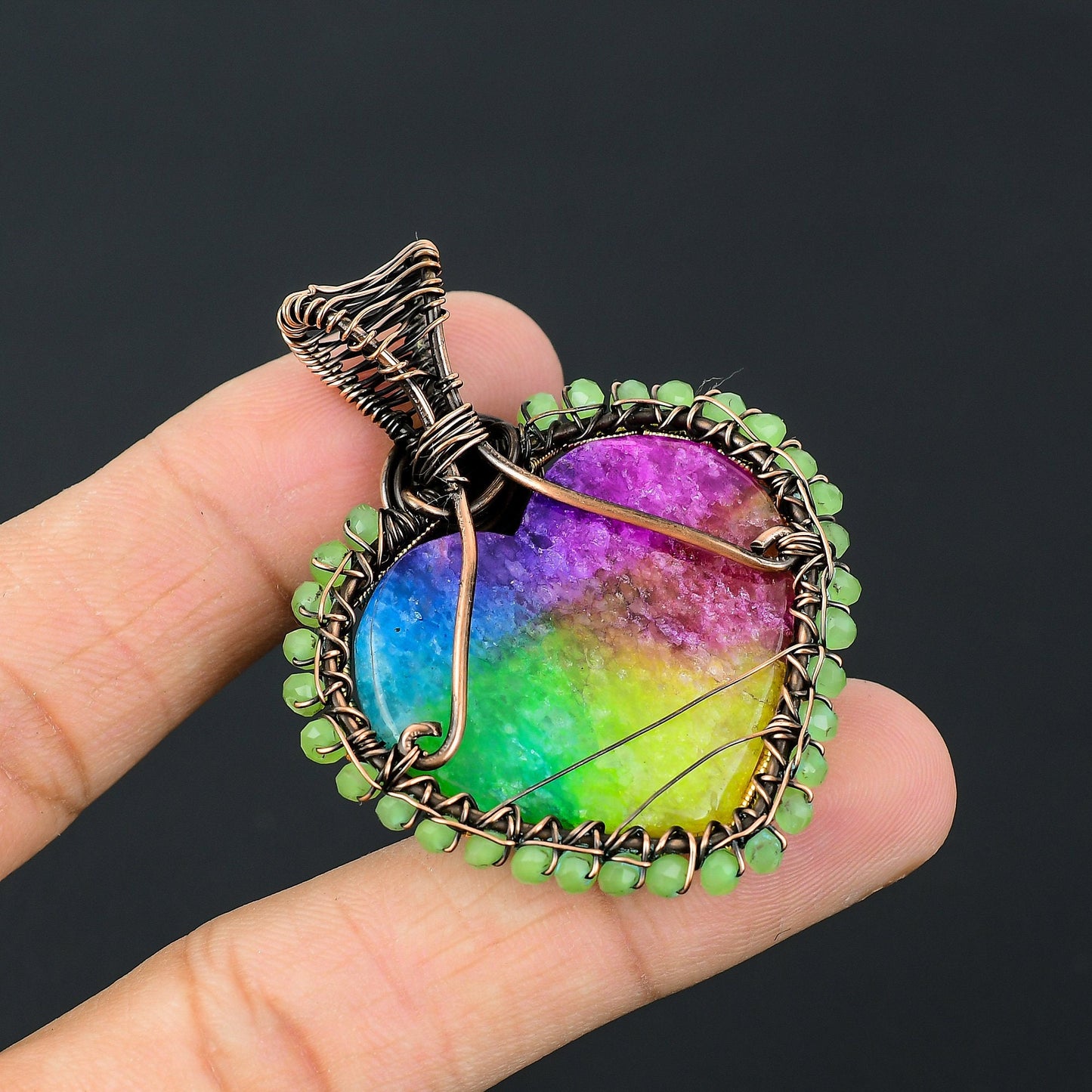 Rainbow Solar Quartz Gemstone Pendant