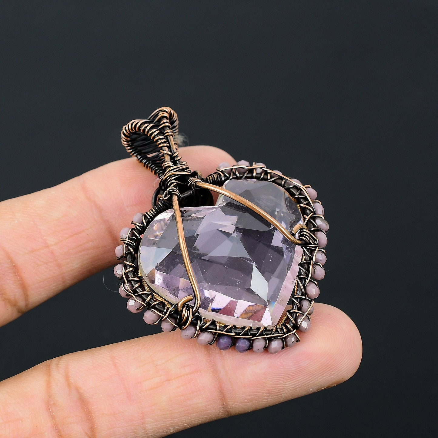 Pink Kunzite Gemstone Pendant