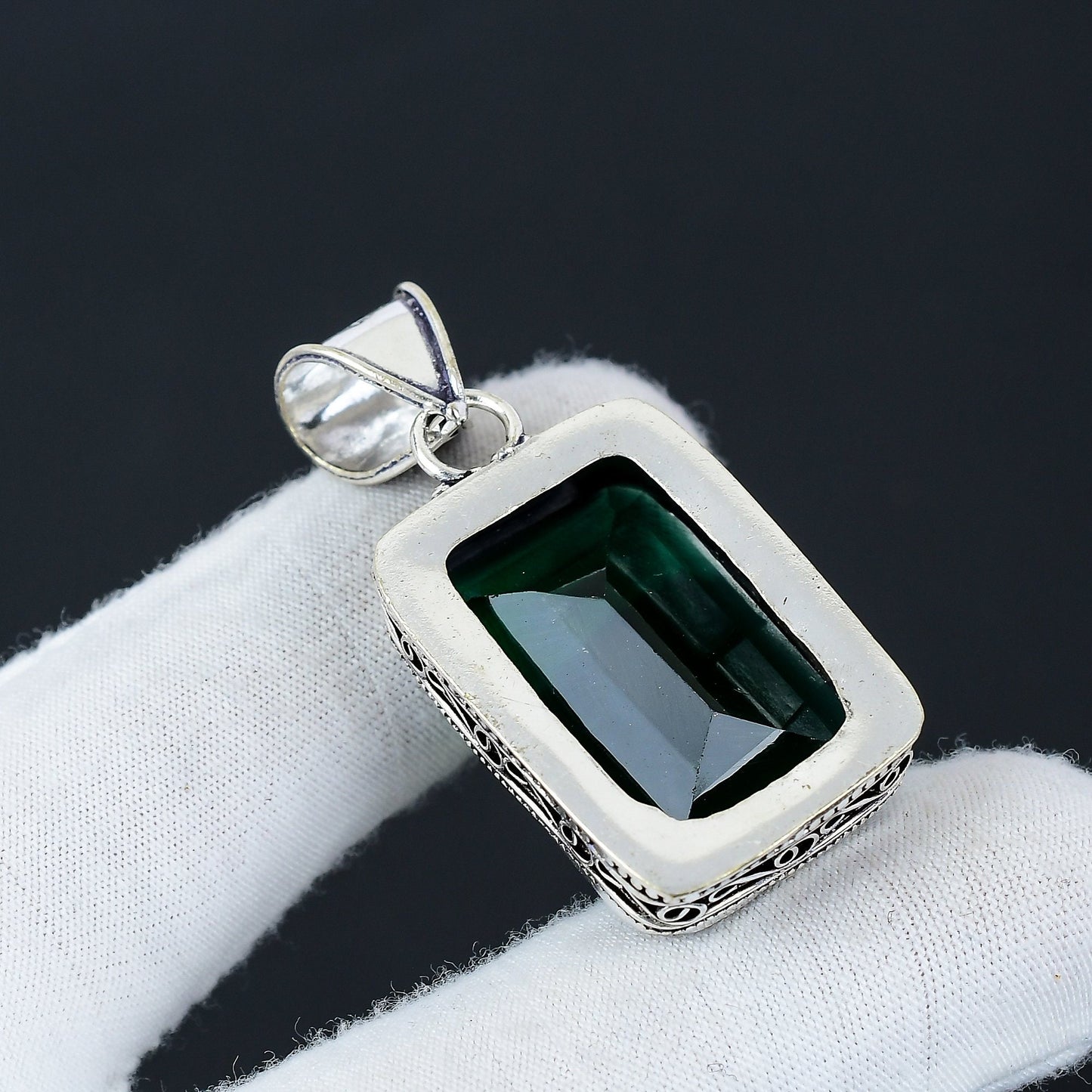 Green Tourmaline Gemstone Pendant