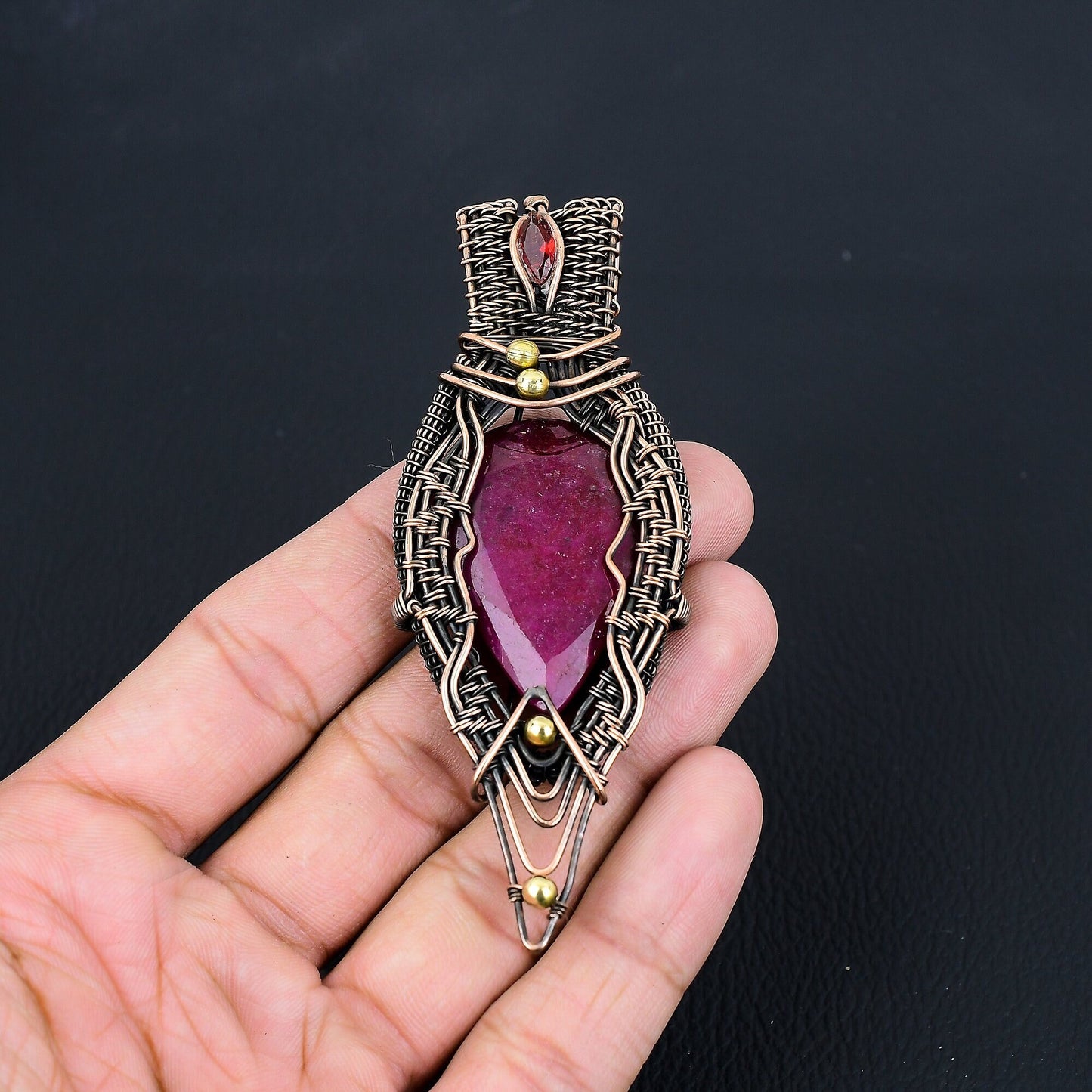 Red Ruby Gemstone Pendant