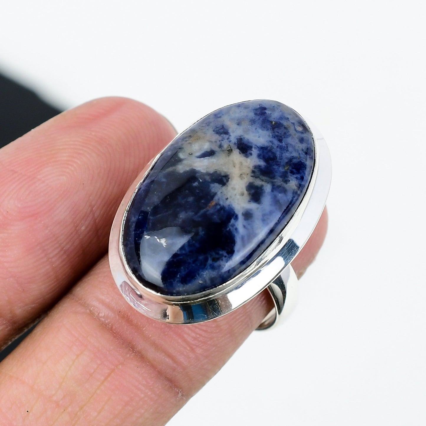 Blue Sodalite Gemstone Ring