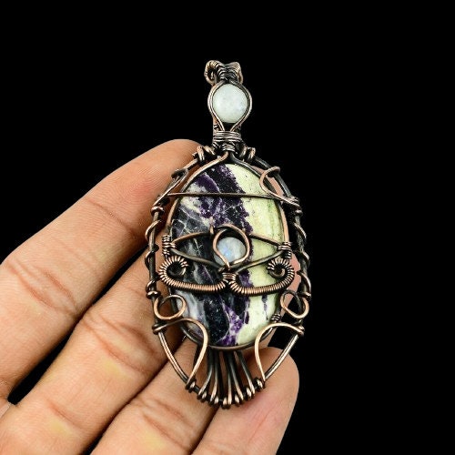 Purple Kammererite Gemstone Pendant
