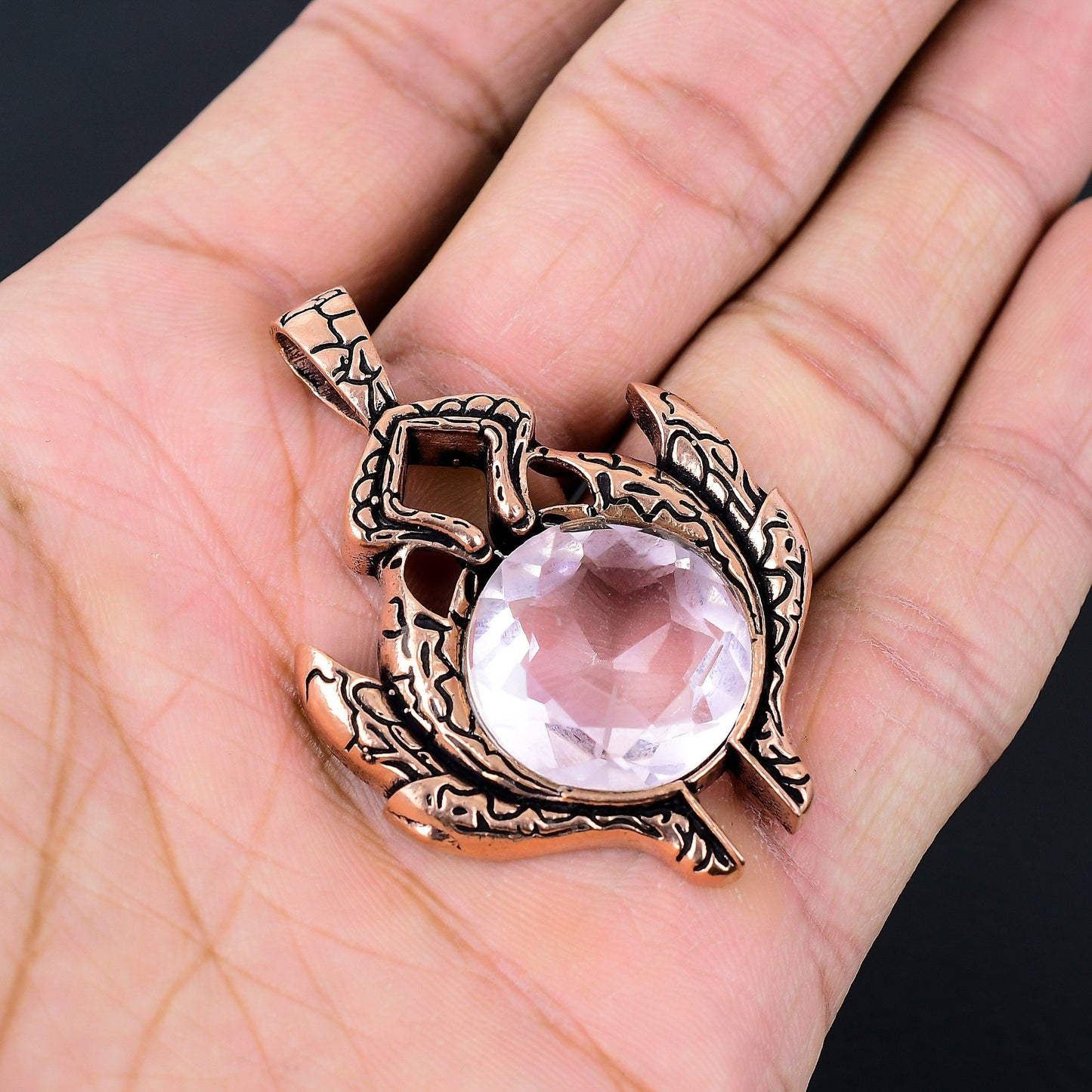Pink Kunzite Gemstone Pendant