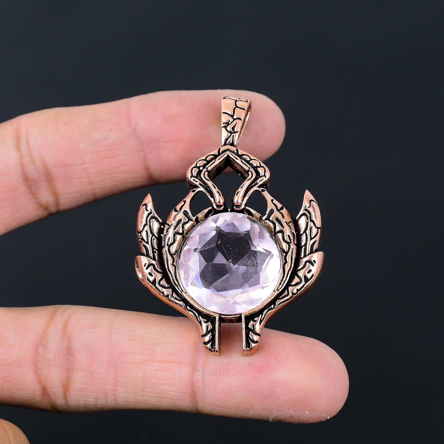 Pink Kunzite Gemstone Pendant