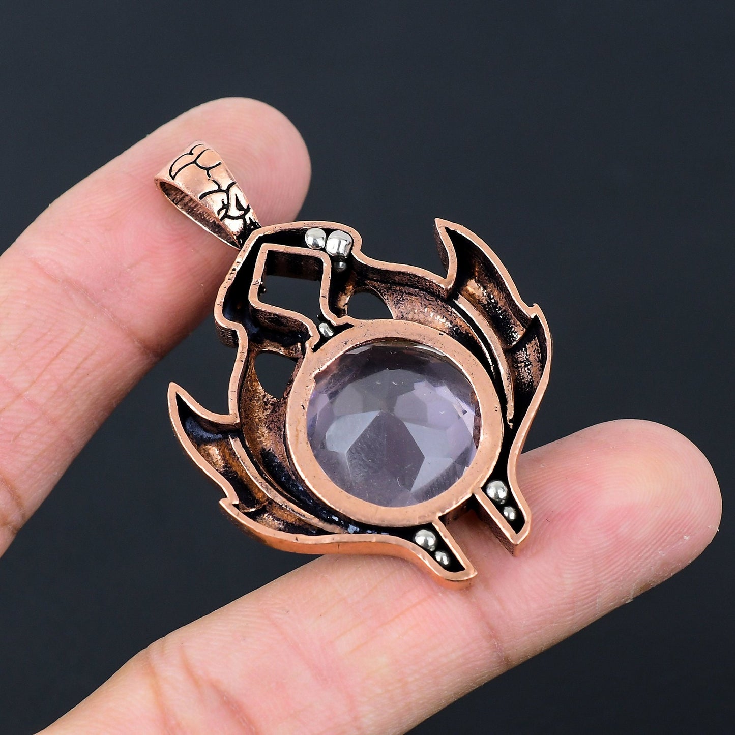 Pink Kunzite Gemstone Pendant