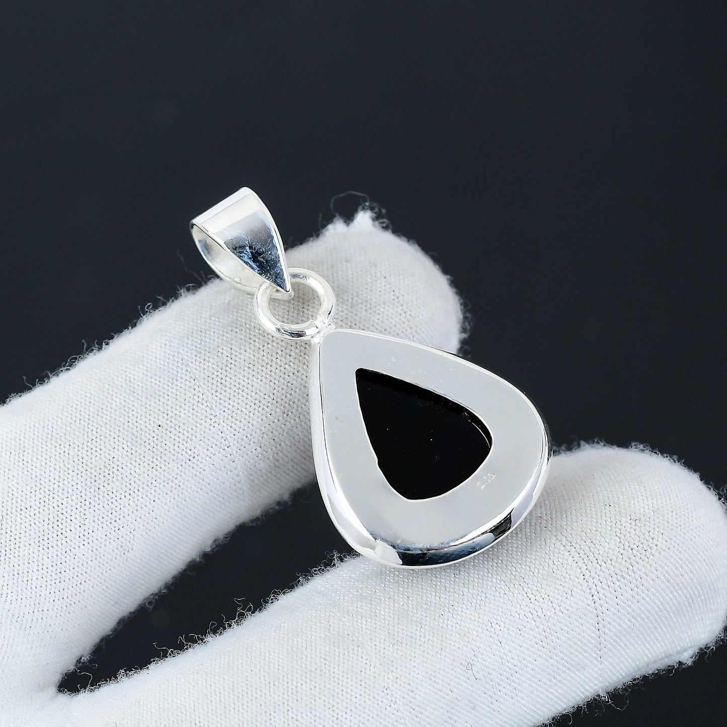Black Onyx Gemstone Pendant