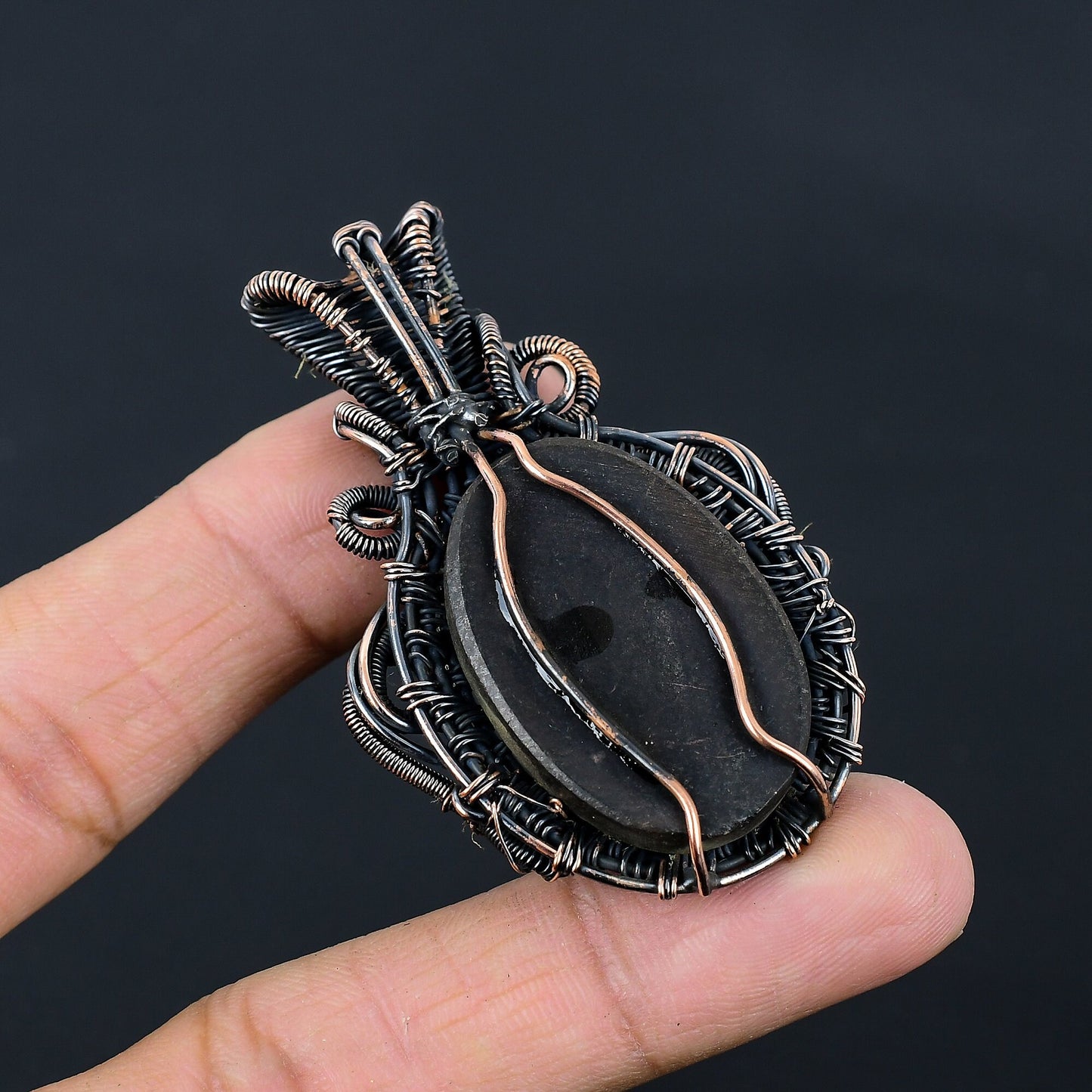 Iridescent Abalone Gemstone Pendant