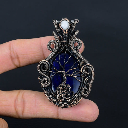 Blue Labradorite Gemstone Pendant