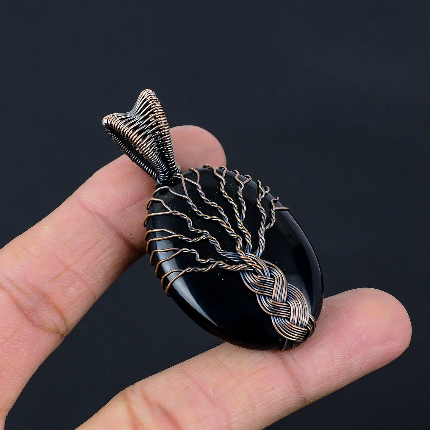 Black Onyx Gemstone Pendant