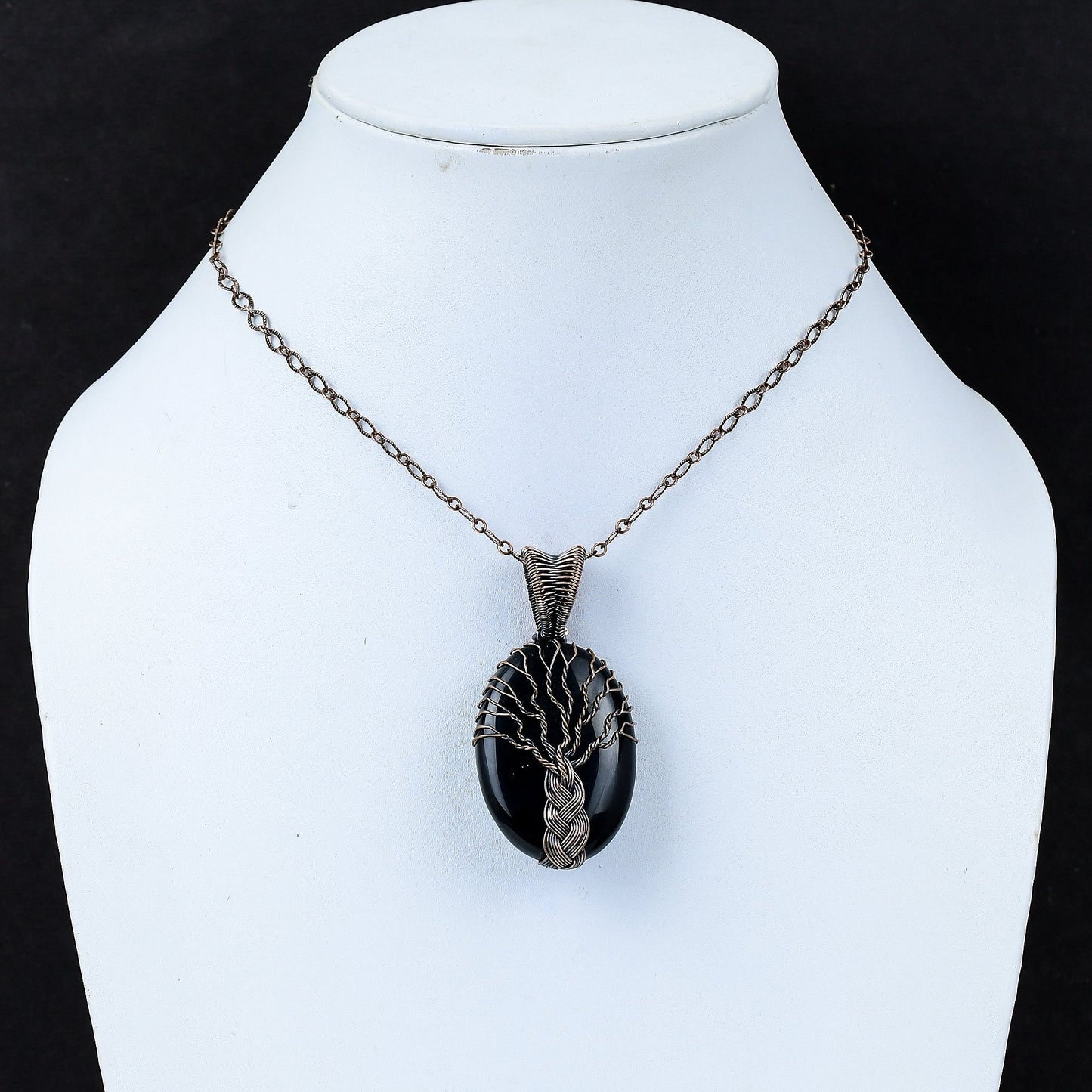 Black Onyx Gemstone Pendant