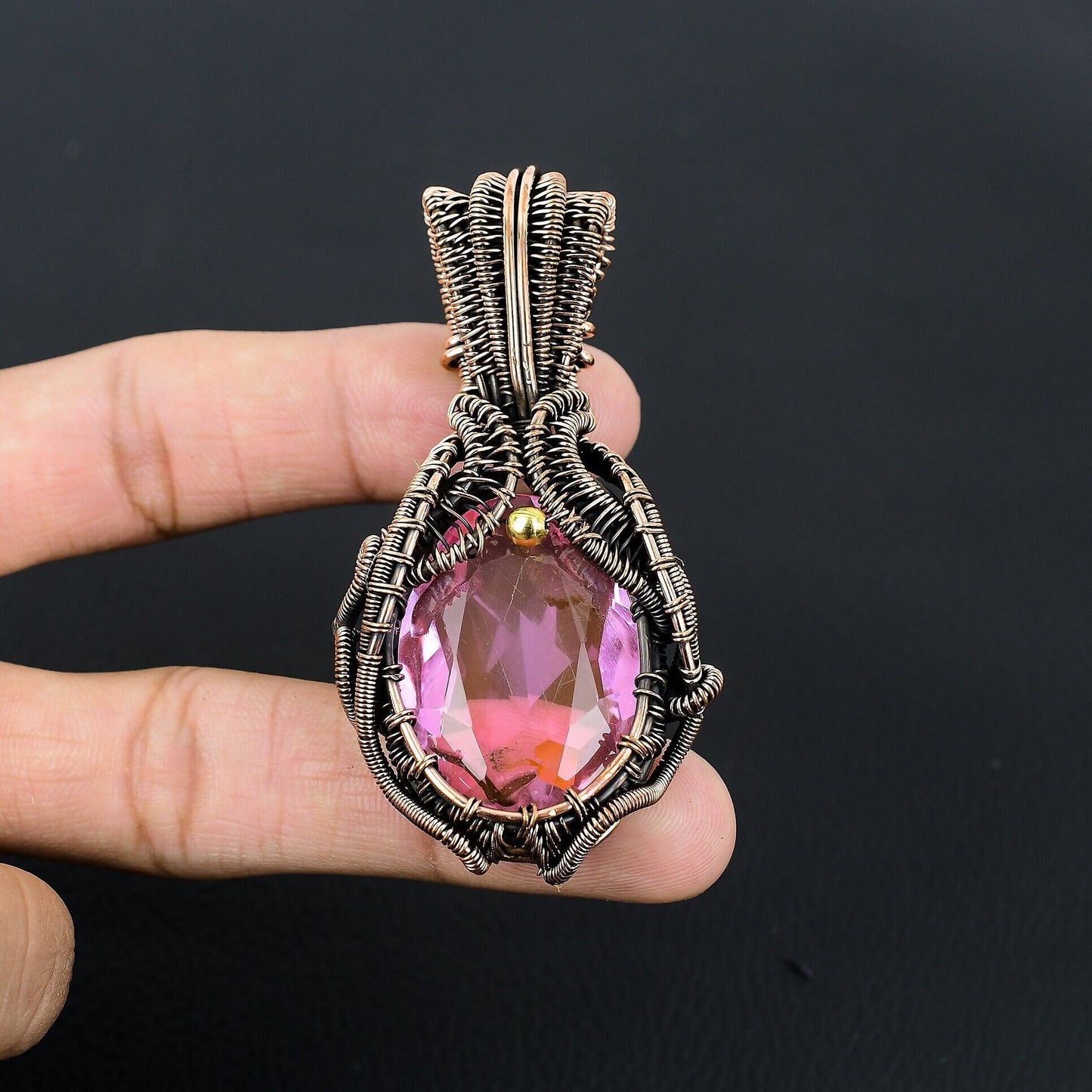 Pink Kunzite Gemstone Pendant
