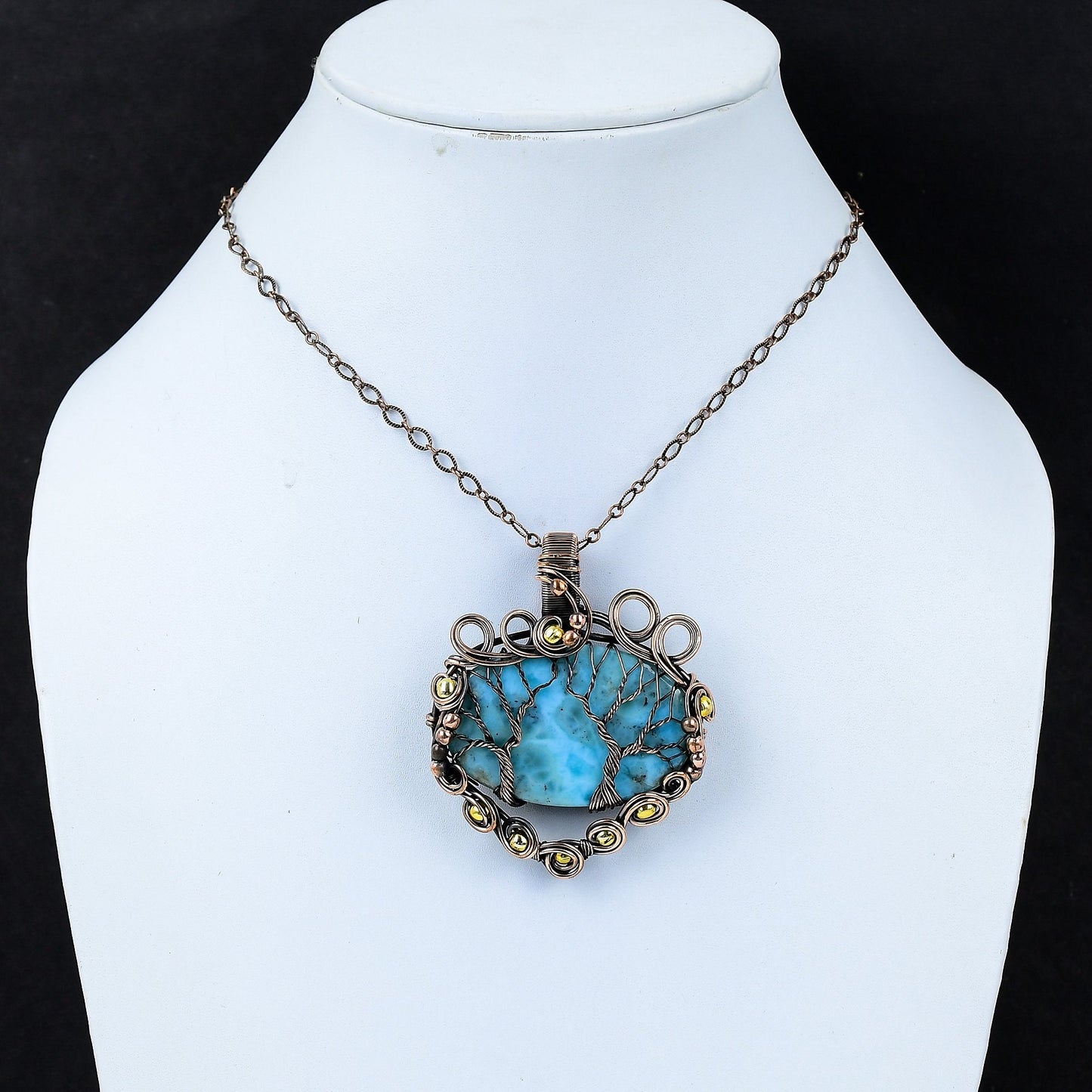 Blue Larimar Gemstone Pendant