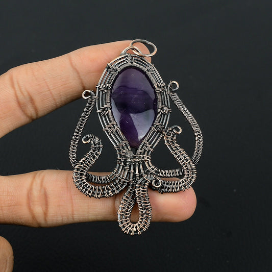 Purple Amethyst Gemstone Pendant