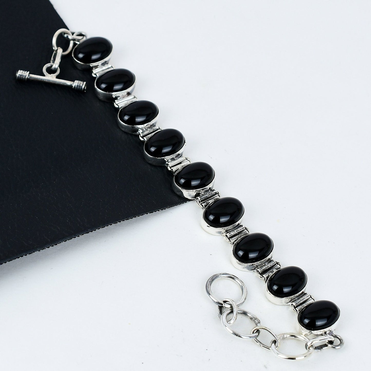 Black Onyx Gemstone Bracelet