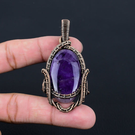 Purple Amethyst Gemstone Pendant