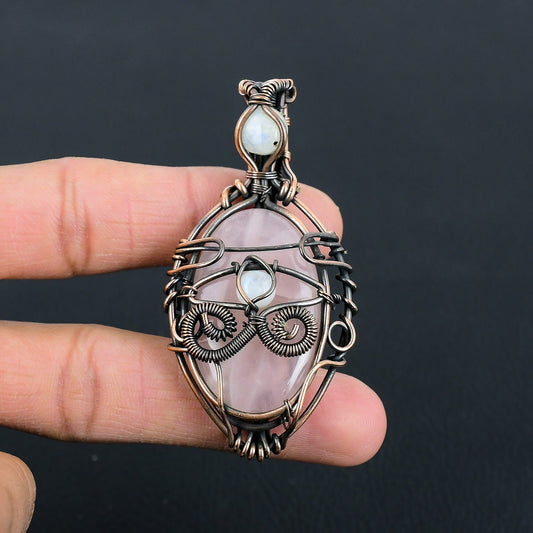 Rose Quartz Gemstone Pendant