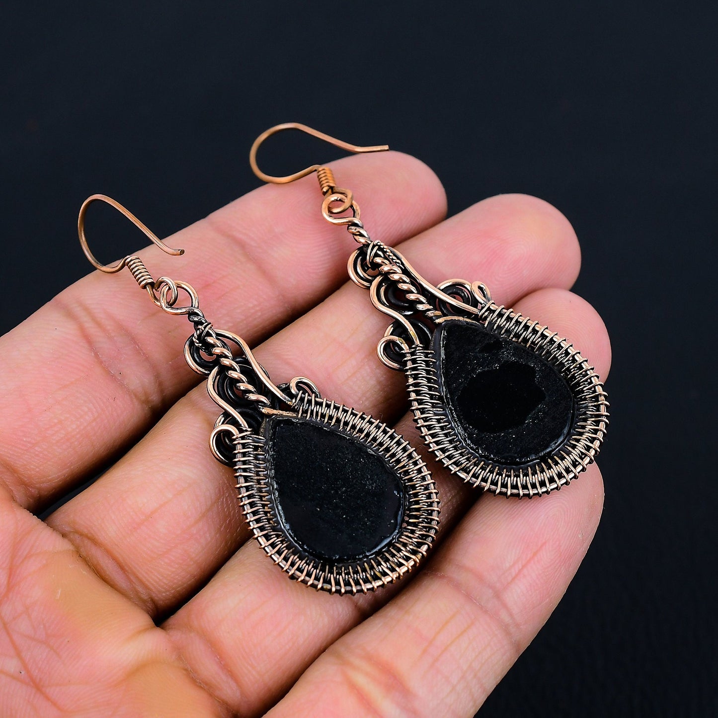 Black Onyx Gemstone Earrings