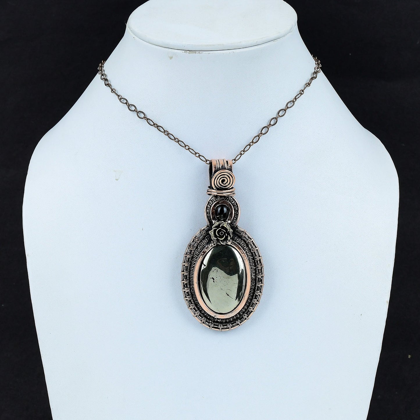 Gold Pyrite Gemstone Pendant