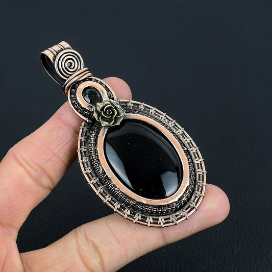 Black Onyx Gemstone Pendant