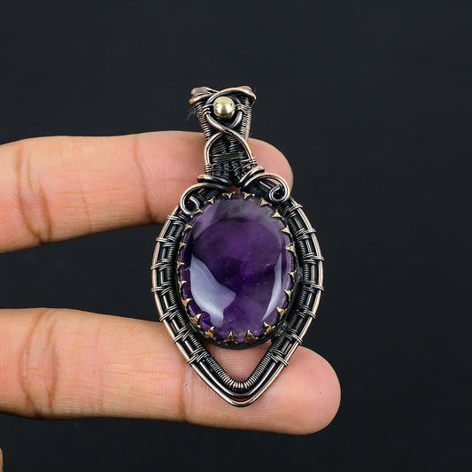 Purple Amethyst Gemstone Pendant