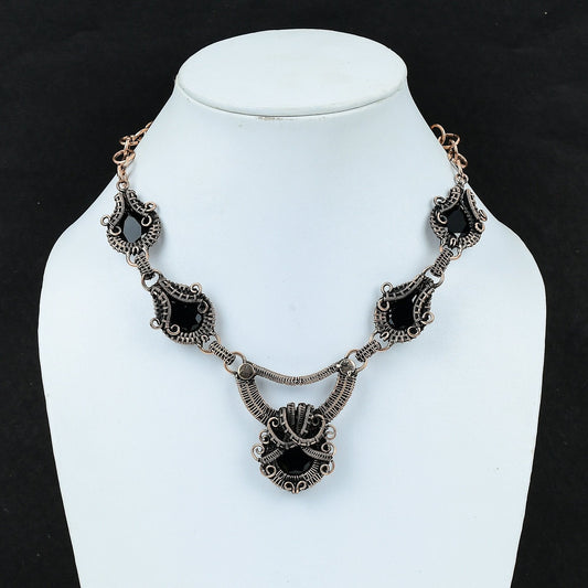 Black Spinel Gemstone Necklace