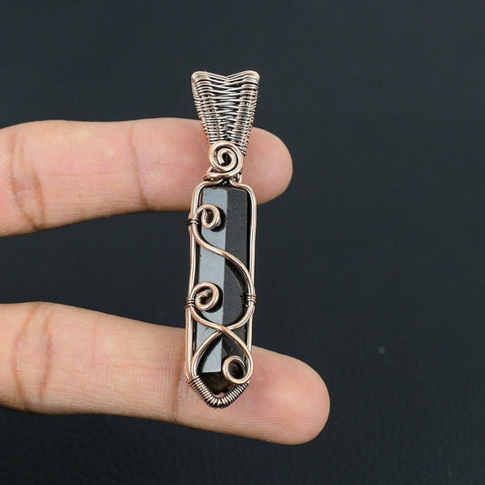 Black Tourmaline Gemstone Pendant