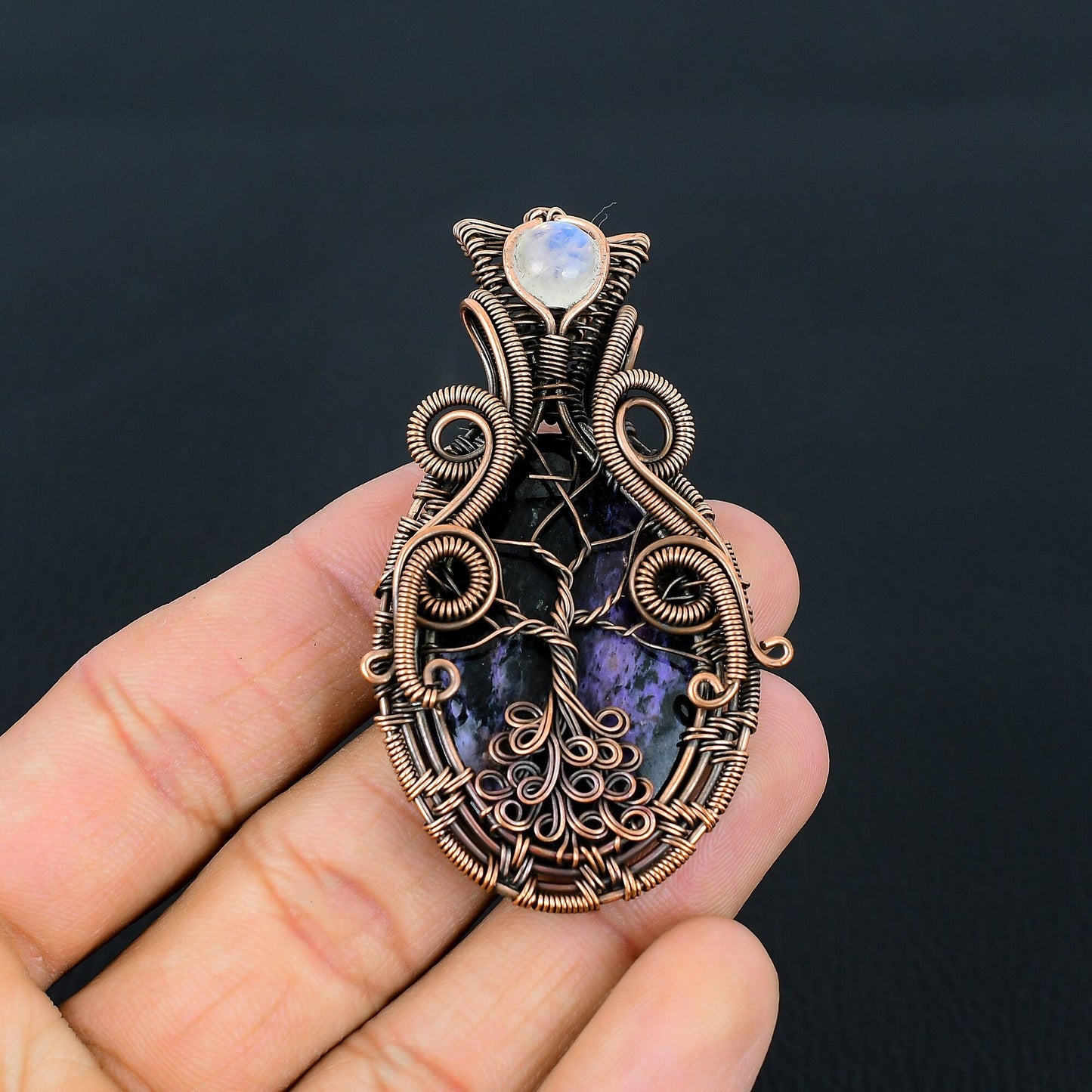 Purple Charoite Gemstone Pendant