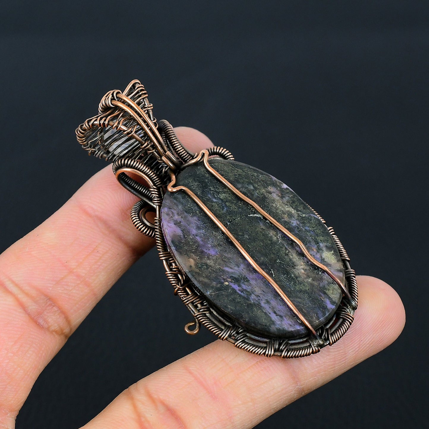 Purple Charoite Gemstone Pendant