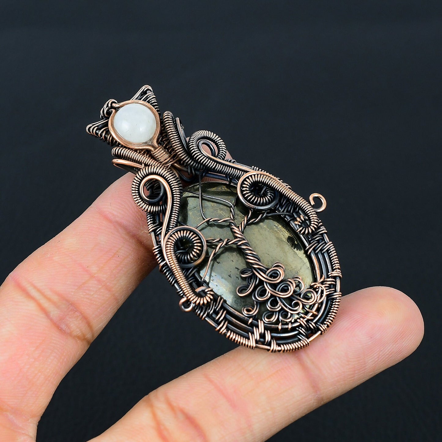 Golden Pyrite Gemstone Pendant