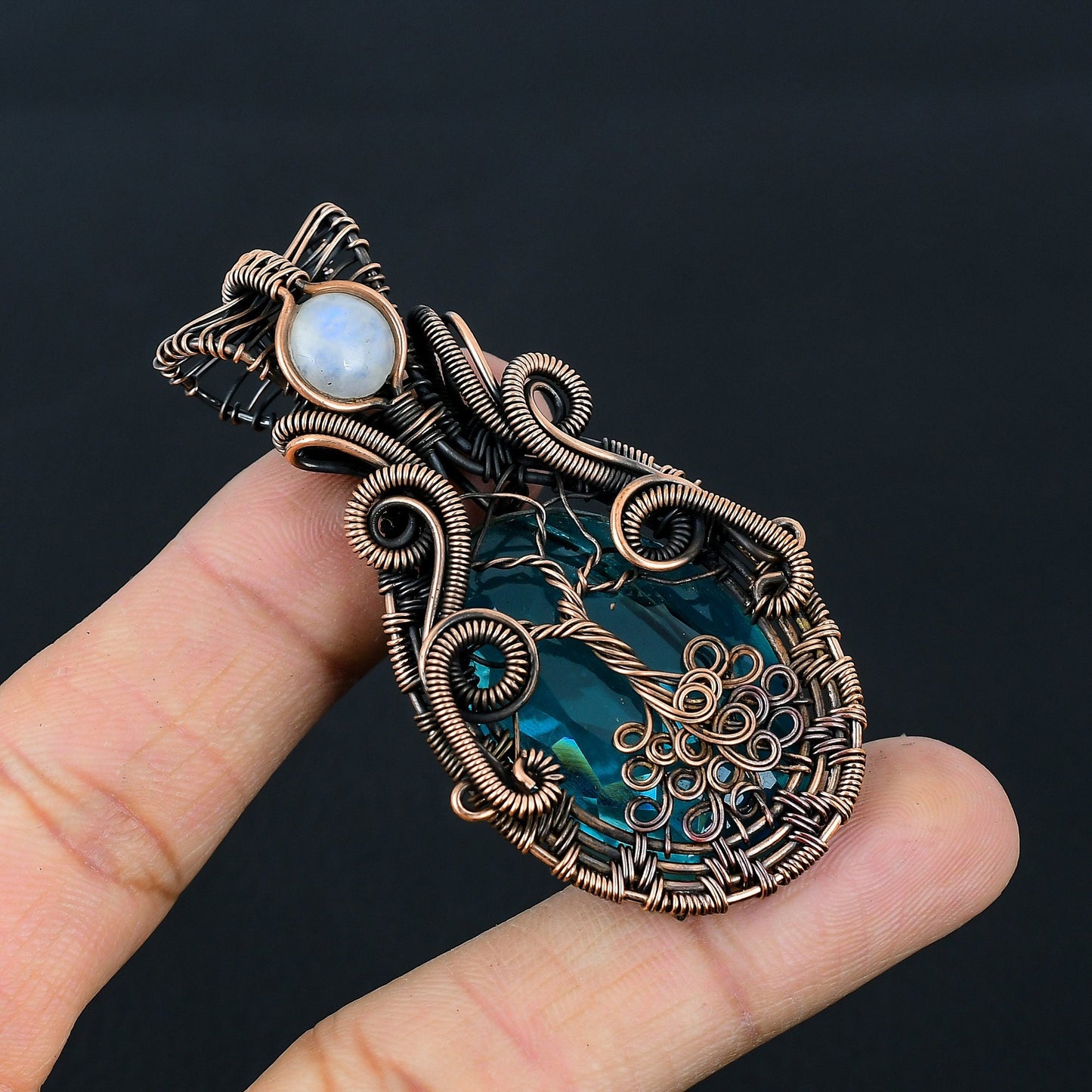 Blue Topaz Gemstone Pendant