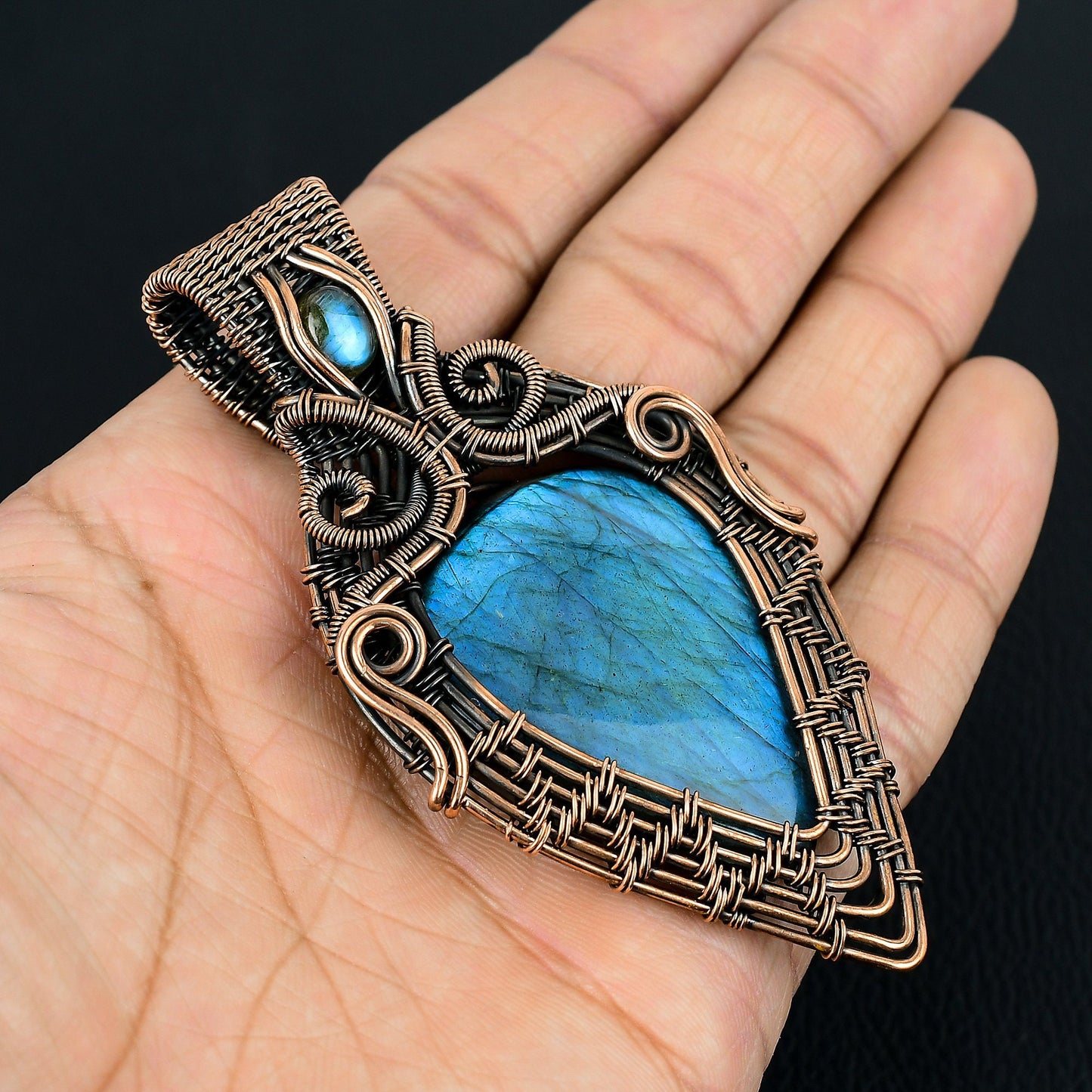 Blue Labradorite Gemstone Pendant