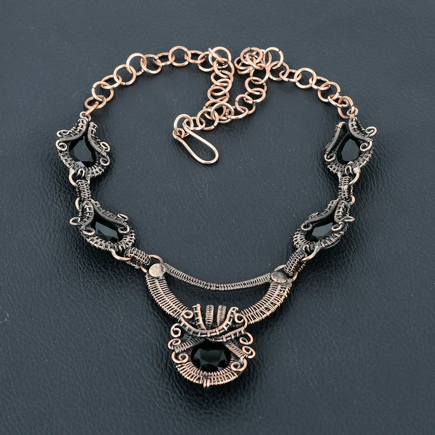 Green Chrome Diopside Gemstone Necklace
