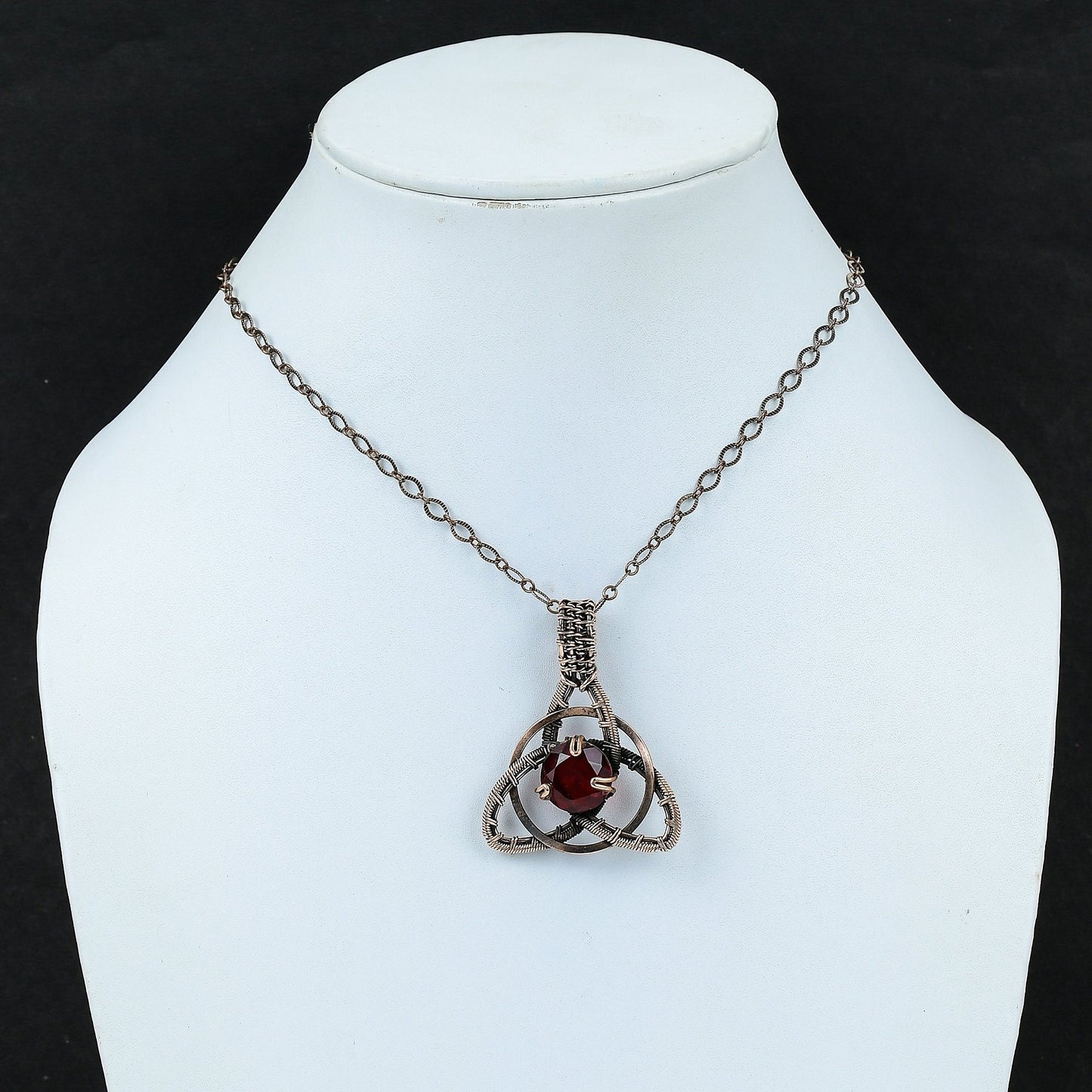 Red Garnet Gemstone Pendant